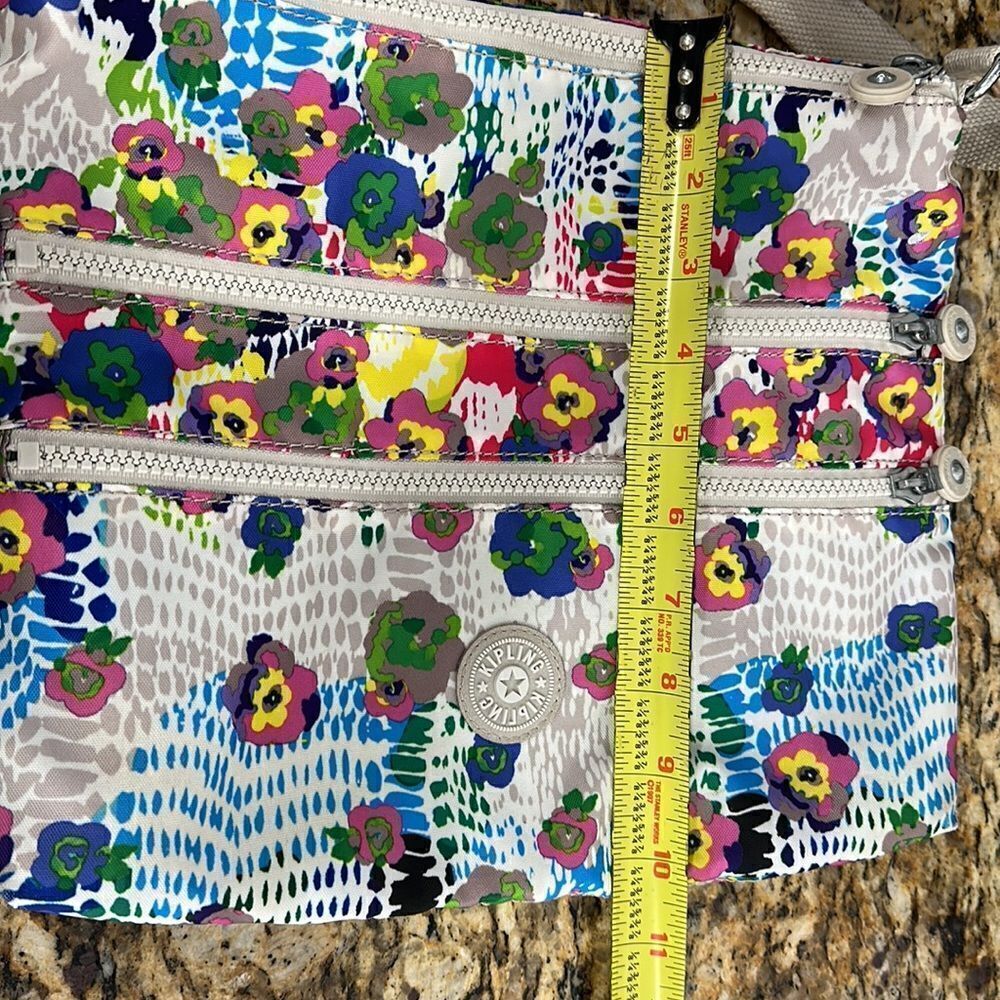 Kipling Alvar Colorful Daisy Dance Lightweight Tote Crossbody Bag - Picture 6 of 6